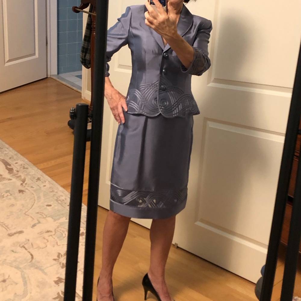 Adrianna Papell Occasions Petite Skirt Suit - Picture 13 of 14
